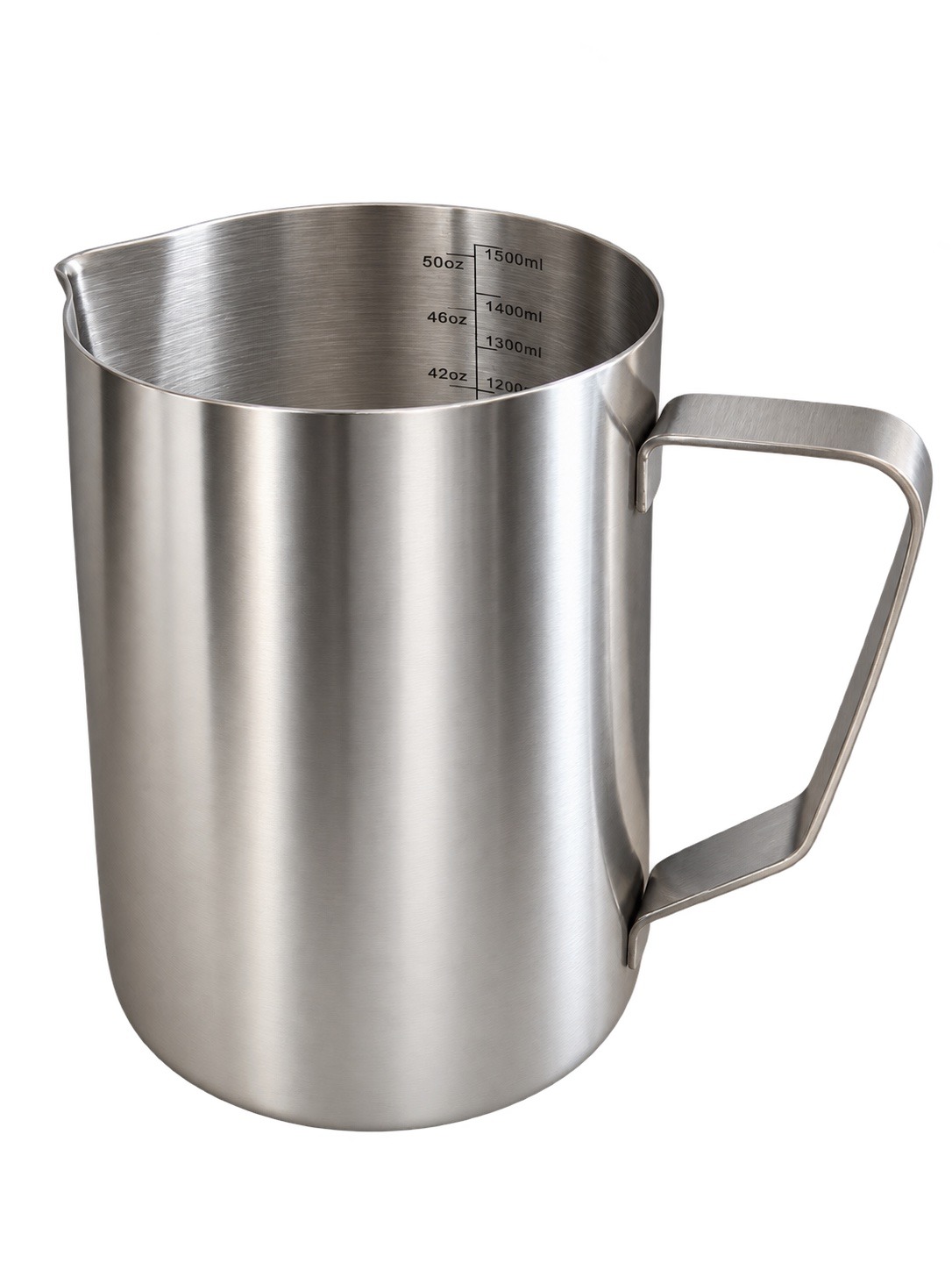 48oz Pitcher, Etched Latte Art, Stainless Steel, 07079 5001282 - Image 2