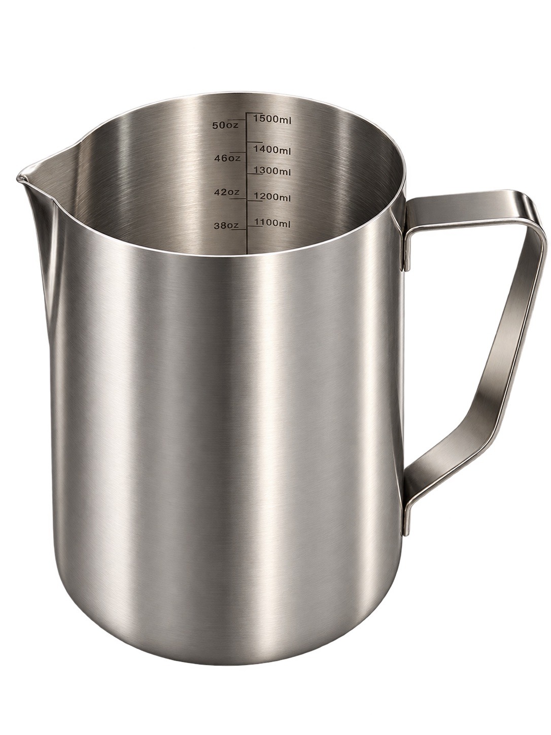 48oz Pitcher, Etched Latte Art, Stainless Steel, 07079 5001282