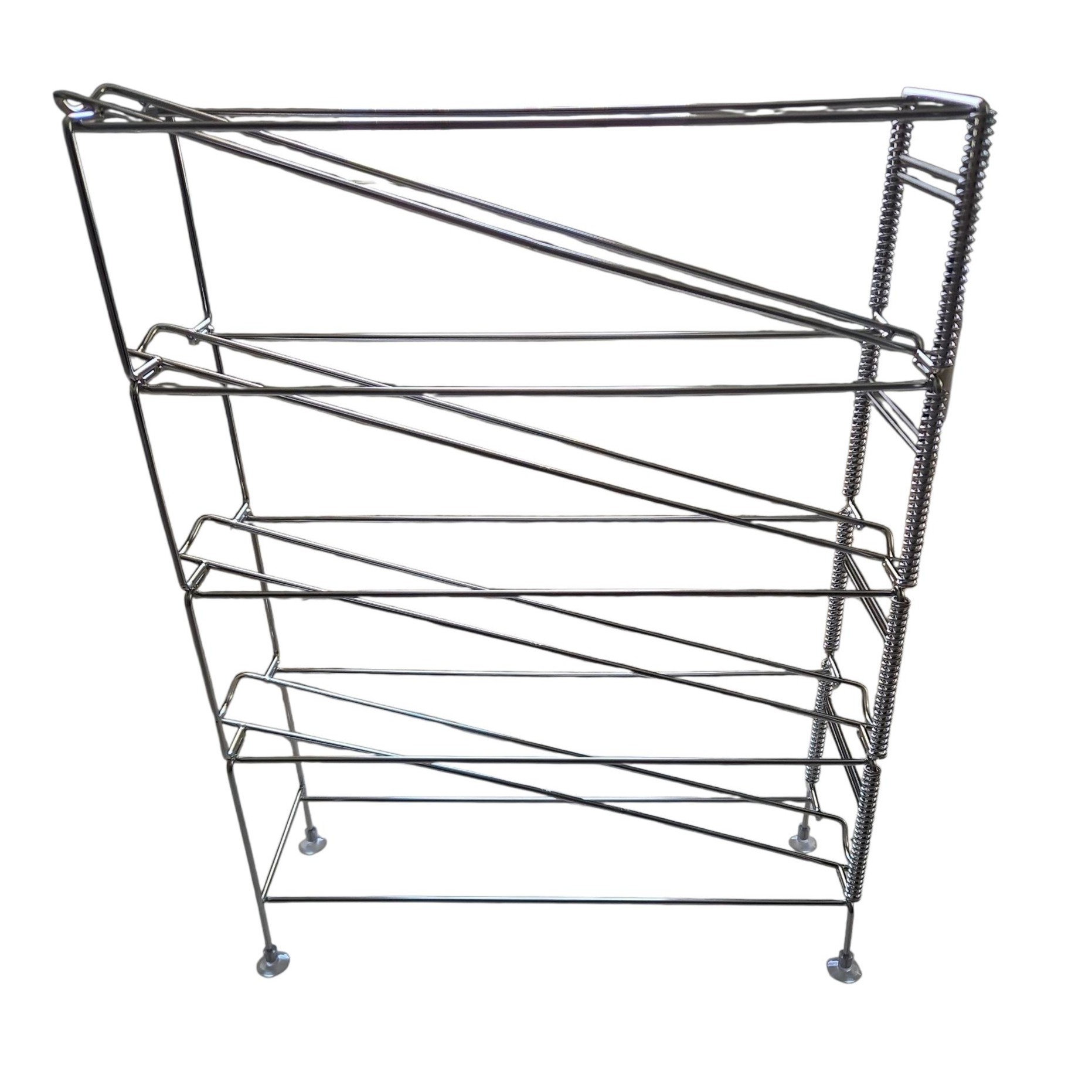 Vertical Cup Dispenser, 4 Tiers, Stainless Steel, with Adjustment Springs - Image 2