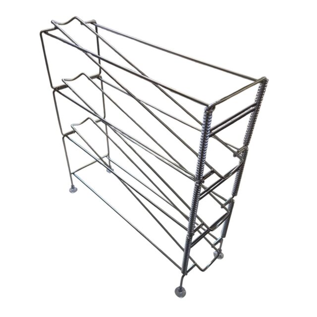 Vertical Cup Dispenser, 3 Tiers, Stainless Steel, with Adjustment Springs