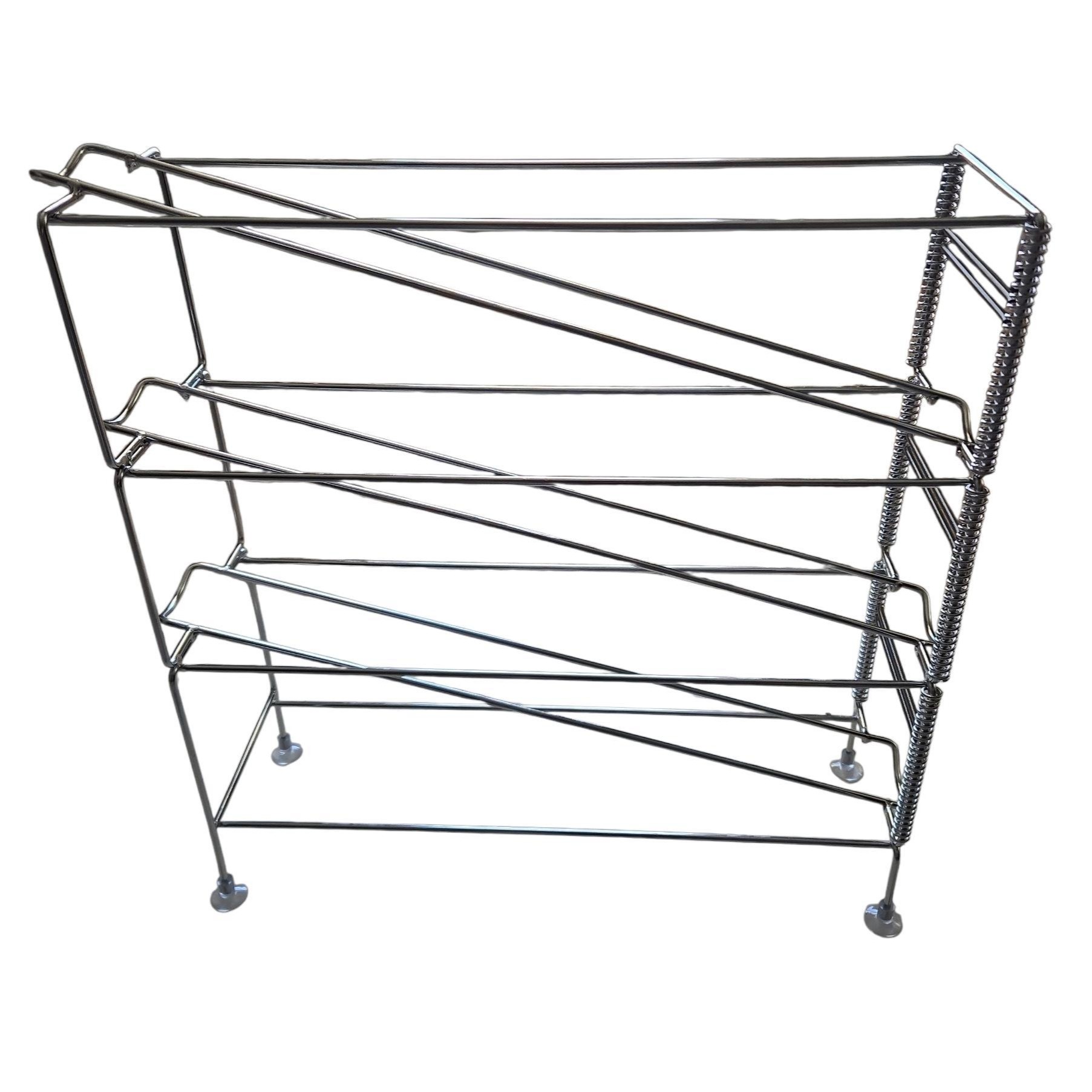 Vertical Cup Dispenser, 3 Tiers, Stainless Steel, with Adjustment Springs - Image 2