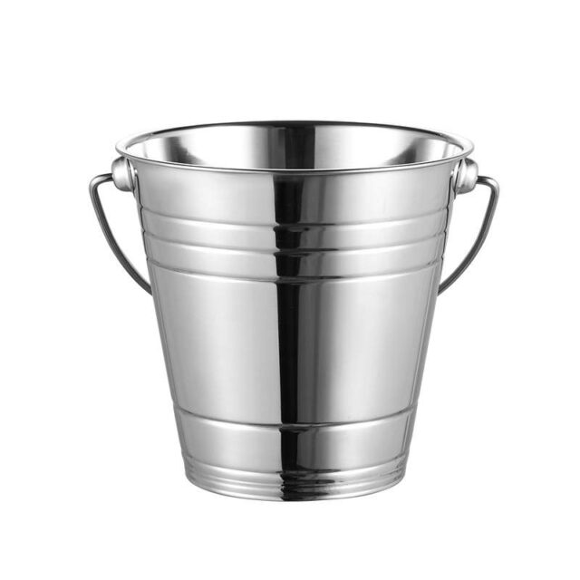 Ice Pail, Stainless Steel, Approx. 4L, Bale Handle