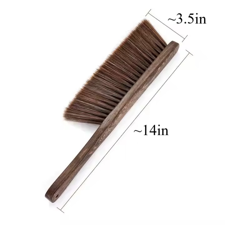 14" Counter Brush, Large, Dark Wood Handle and Bristles - Image 5