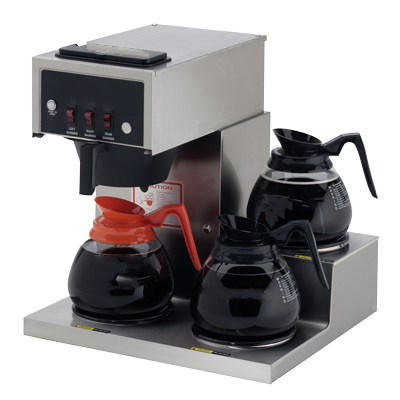 Coffee Machine, Stainless Steel, Three Warmers
