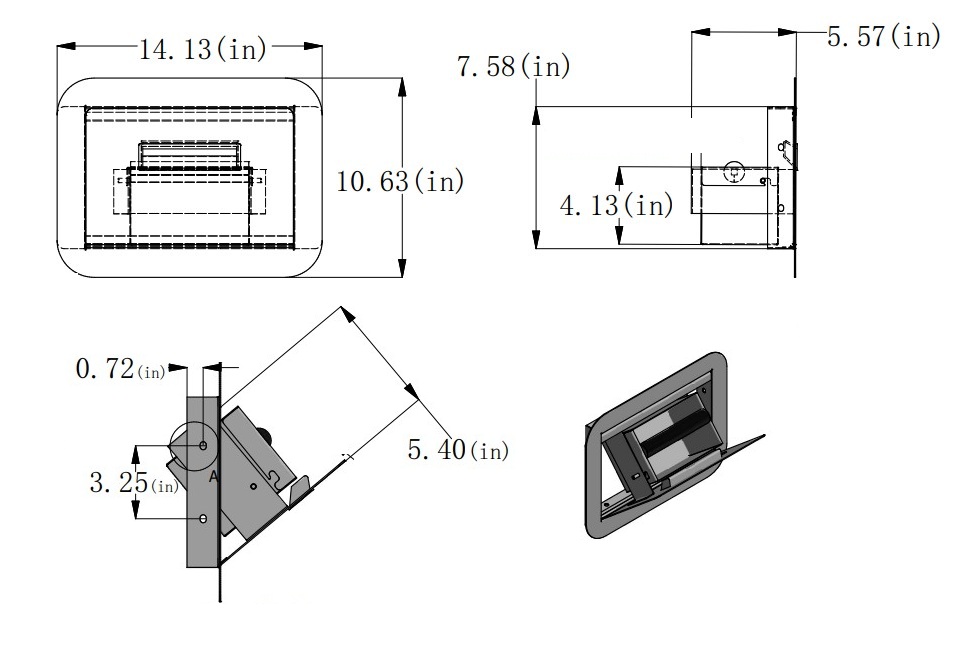 Knock Box, Stainless Steel, Wall Cozy,  Low Profile - Image 9