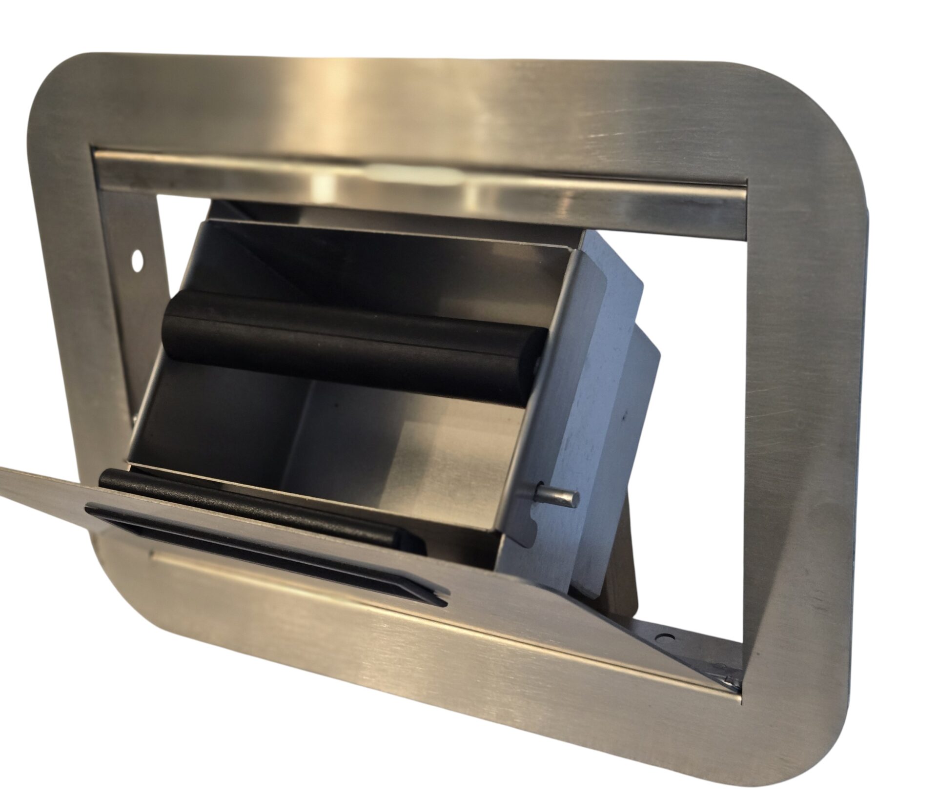 Knock Box, Stainless Steel, Wall Cozy,  Low Profile