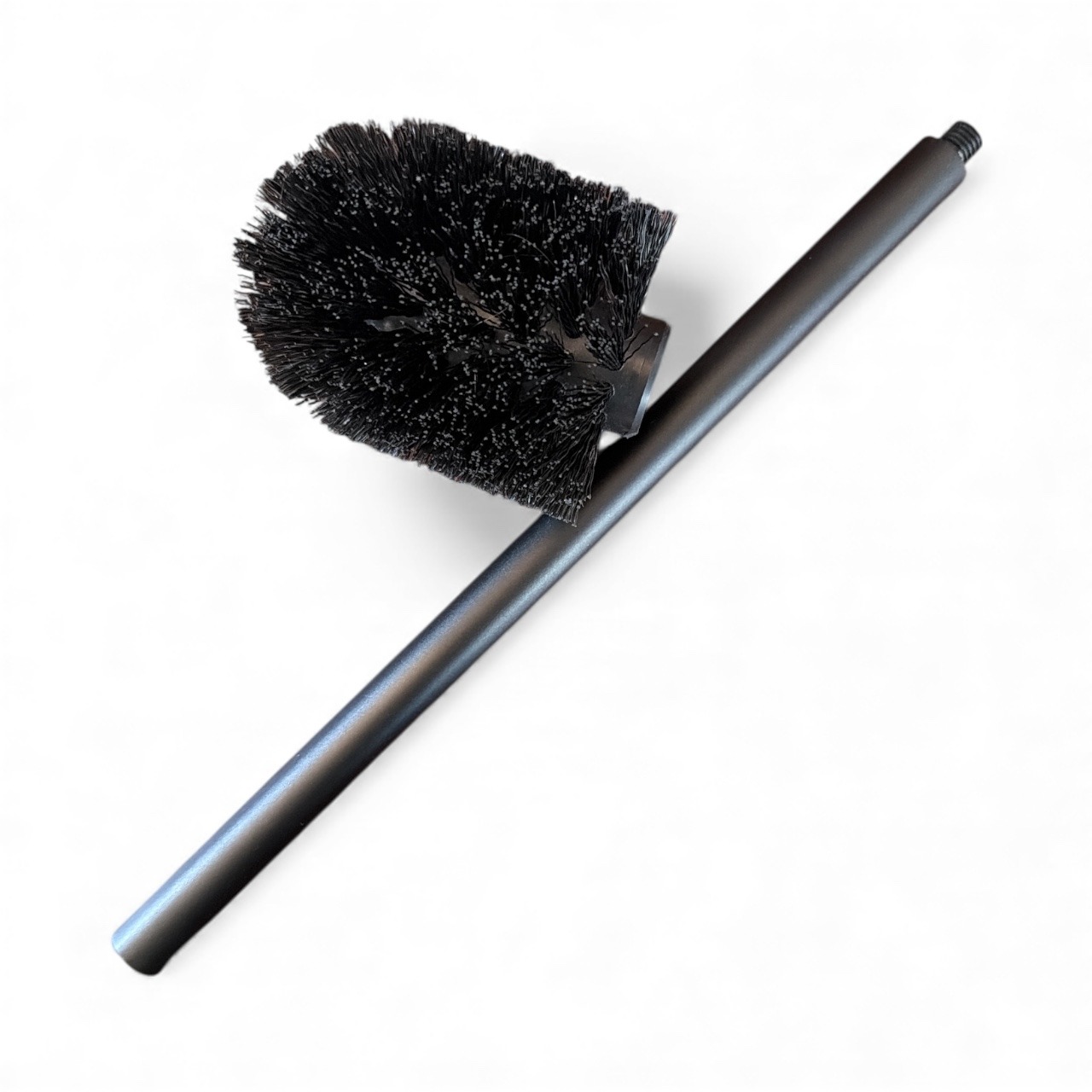 15" Large Brush, Airpot Cleaning, Detachable Threaded Head, Nylon Bristles, Stainless Steel Handle - Image 2