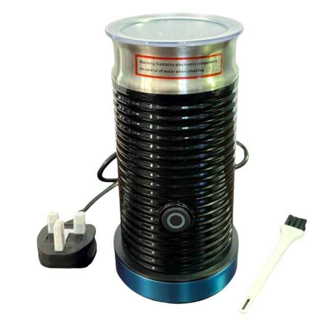 rattleware Milk Frother Black 100–220V UK Plug | 8‑Inch Electric Drink Frother