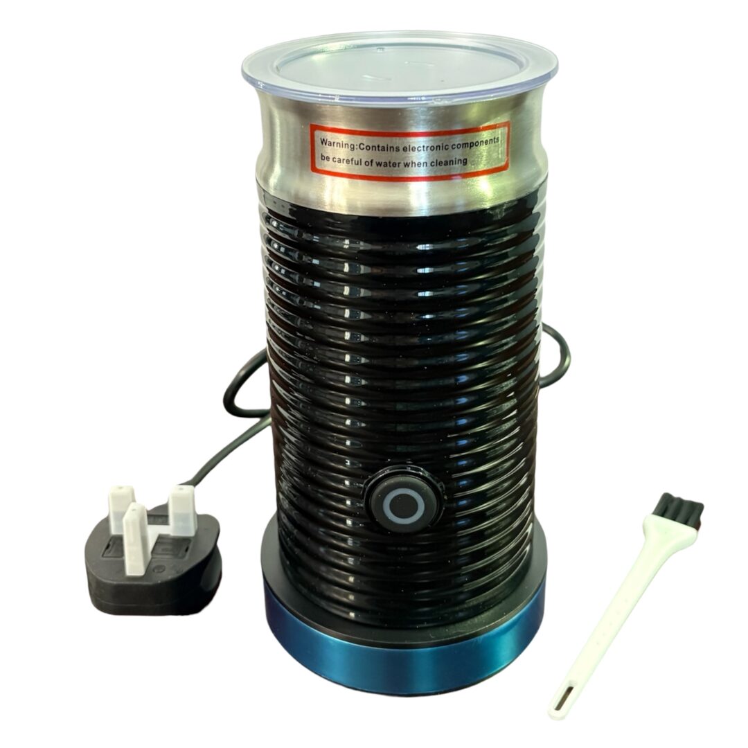 rattleware Milk Frother Black 100–220V UK Plug | 8‑Inch Electric Drink Frother