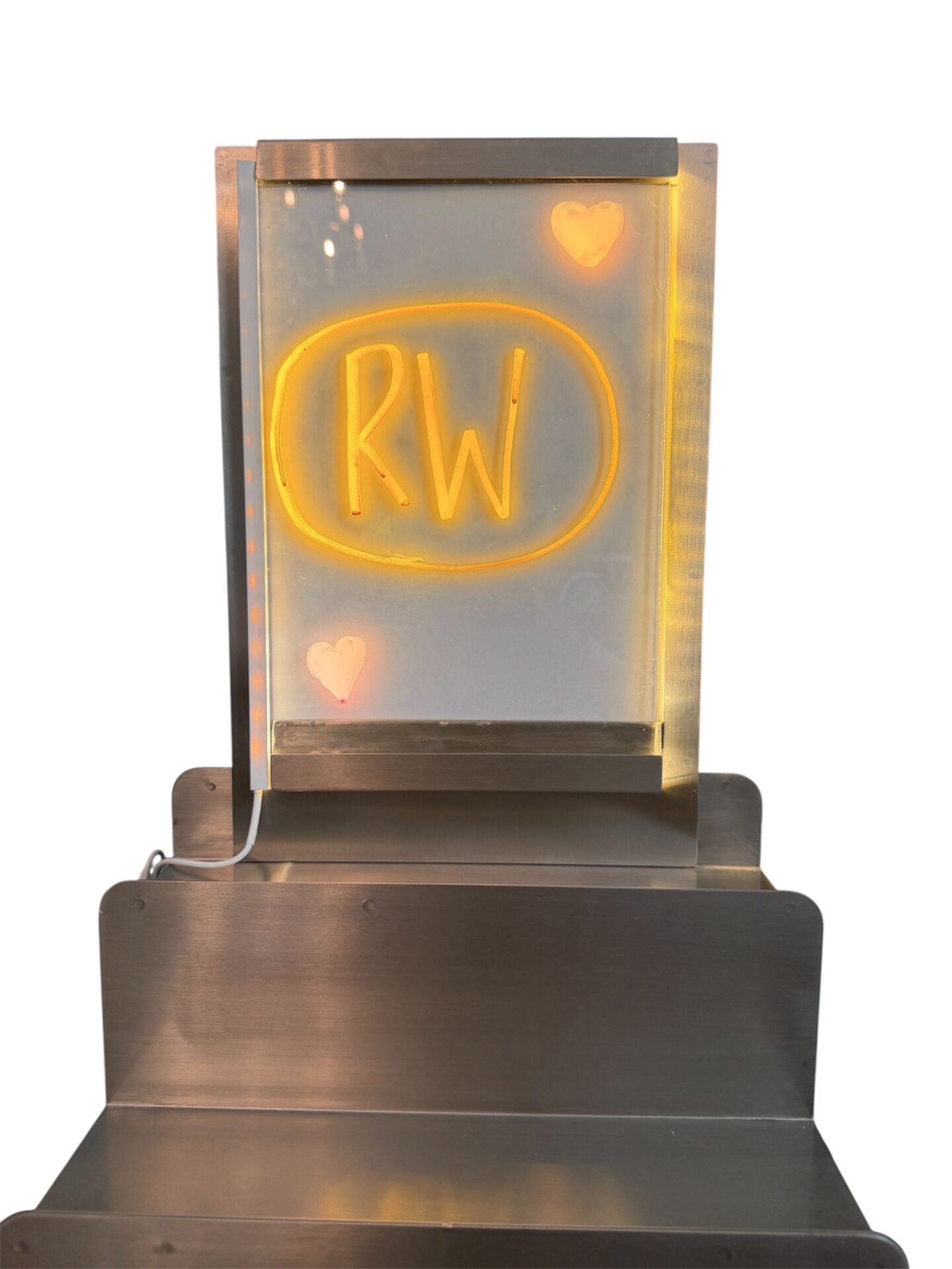 Coffee Bag Display, Stainless Steel, with Sign Display and LED Sign - Image 4