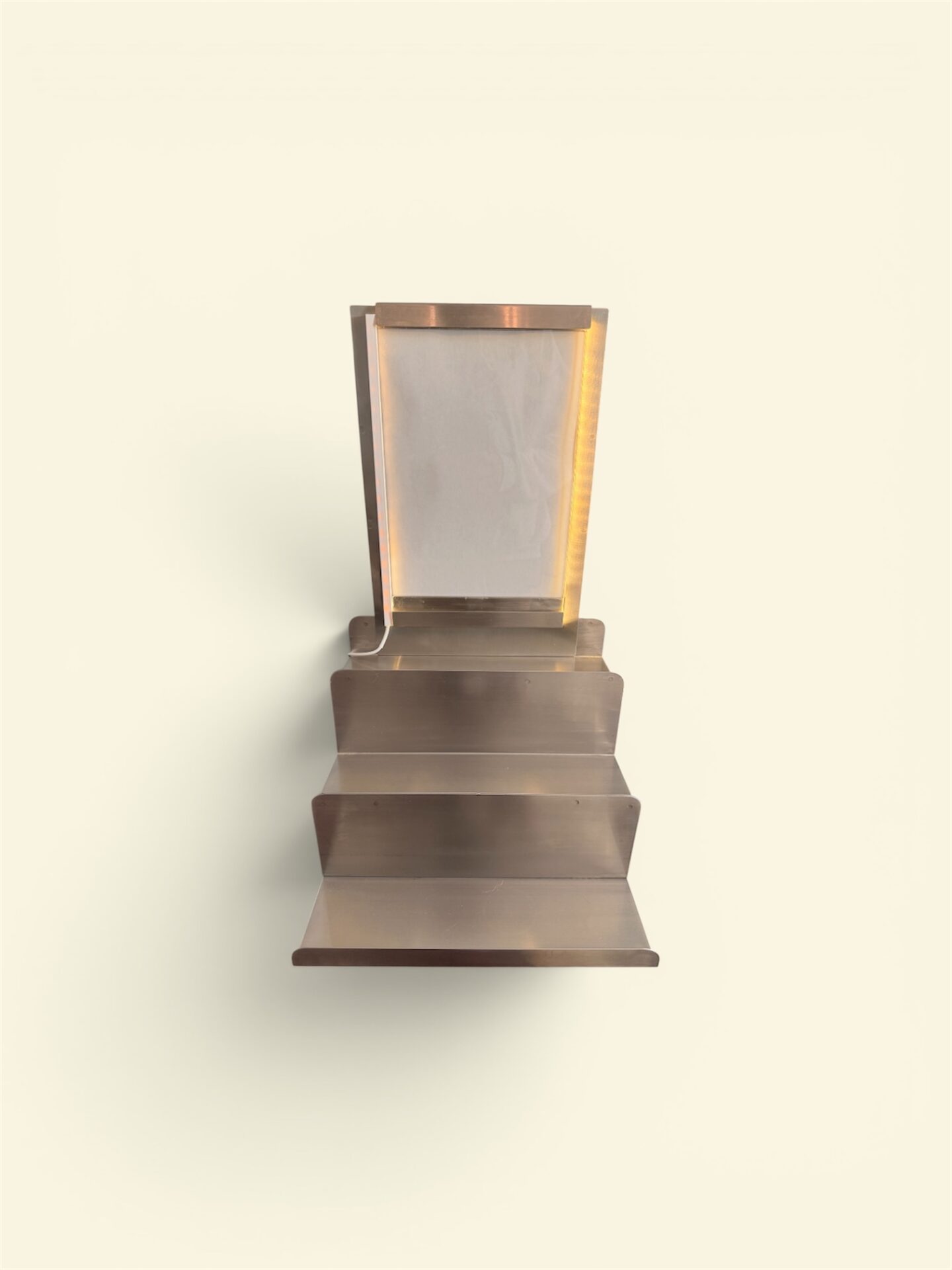 Coffee Bag Display, Stainless Steel, with Sign Display and LED Sign - Image 2