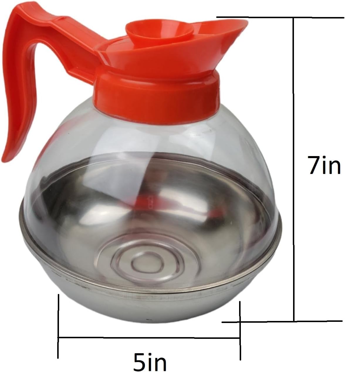 Coffee Decanter, Polymer, 64oz Orange - Image 3